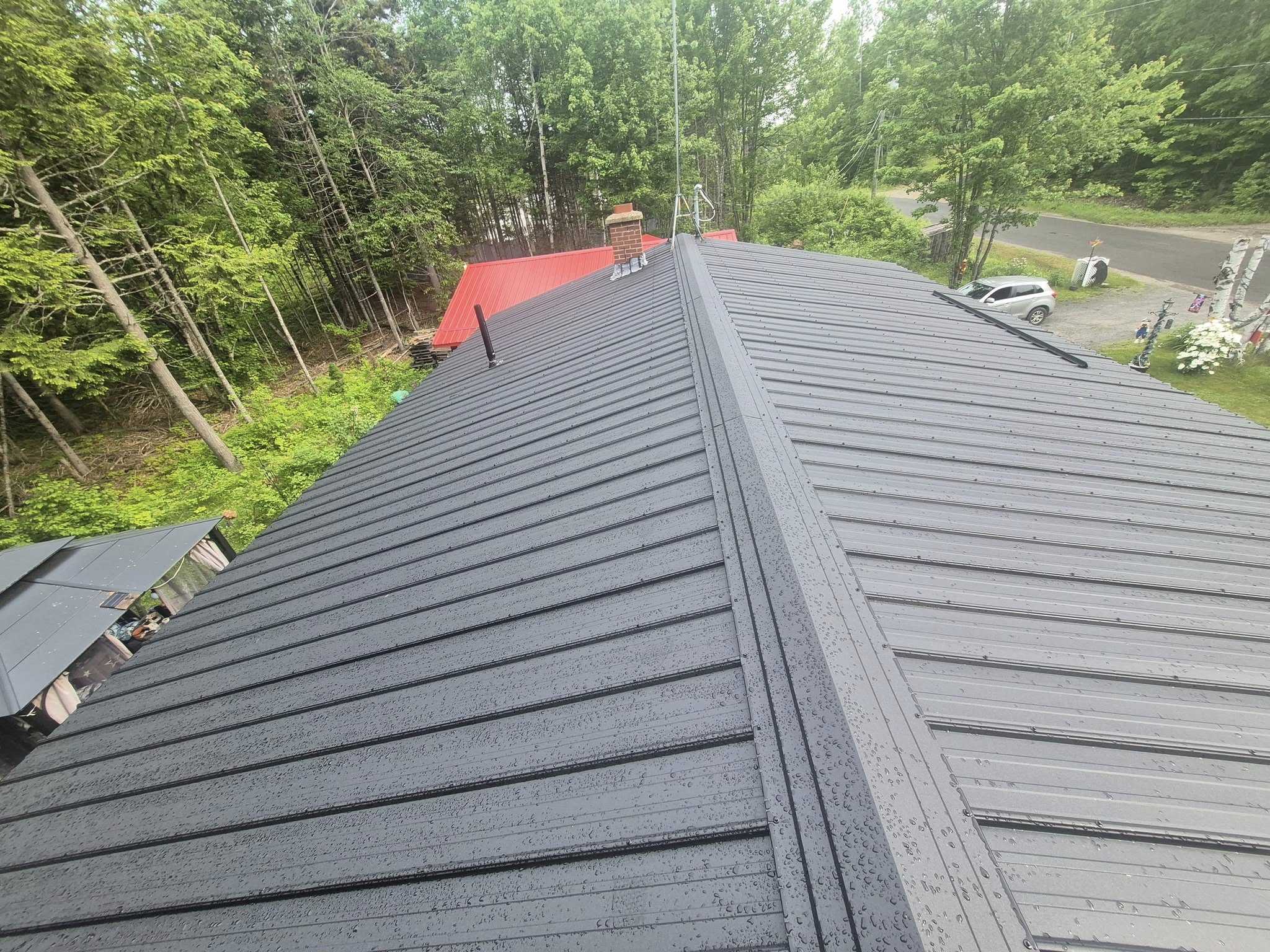 Completed roofing project